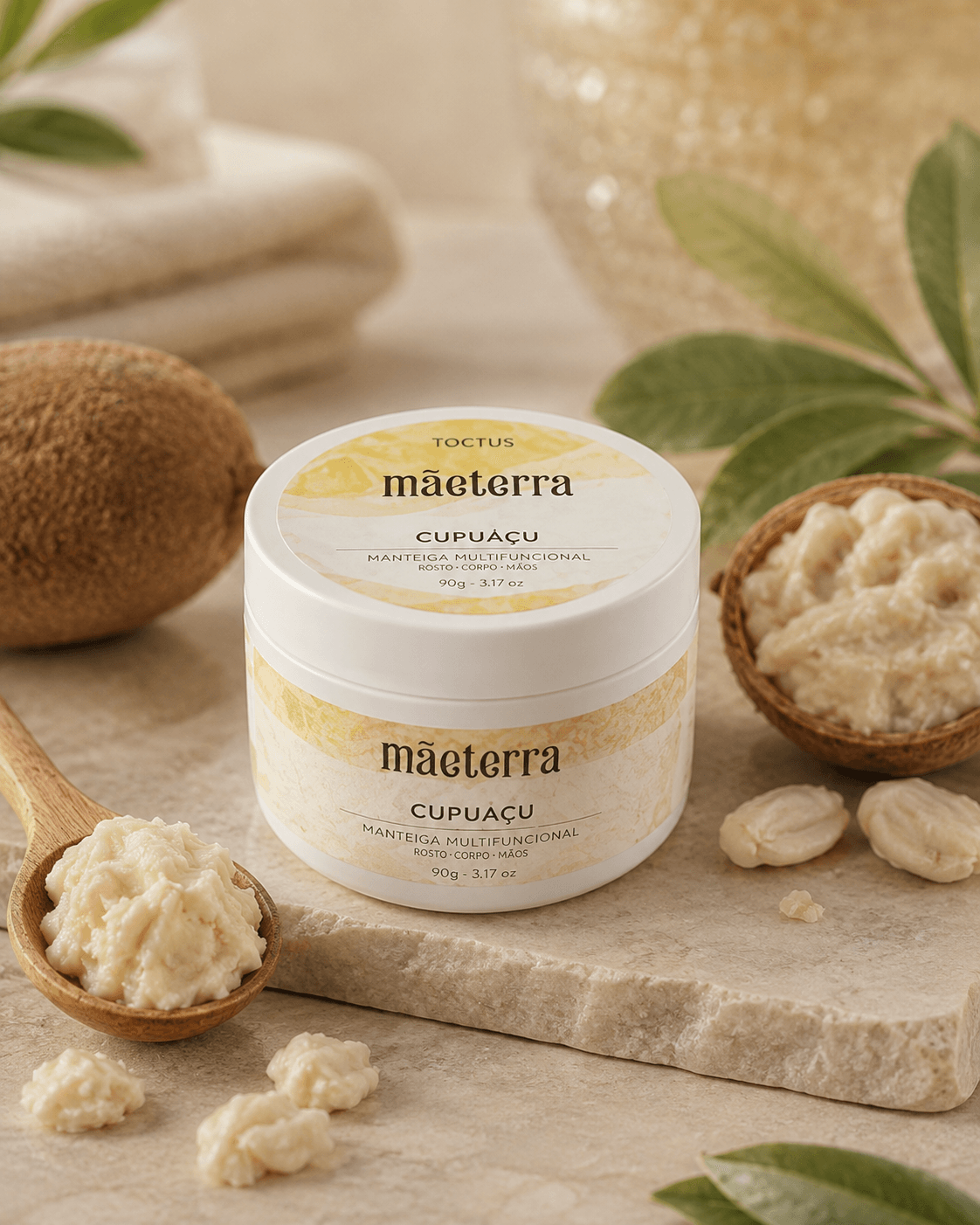 Manteiga Multifuncional de Cupuaçu, produto TOCTUS da linha Mãe Terra