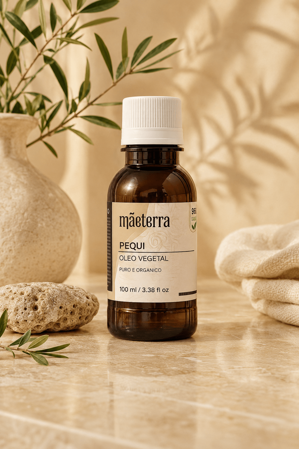 Óleo Vegetal de Pequi, produto TOCTUS da linha Mãe Terra