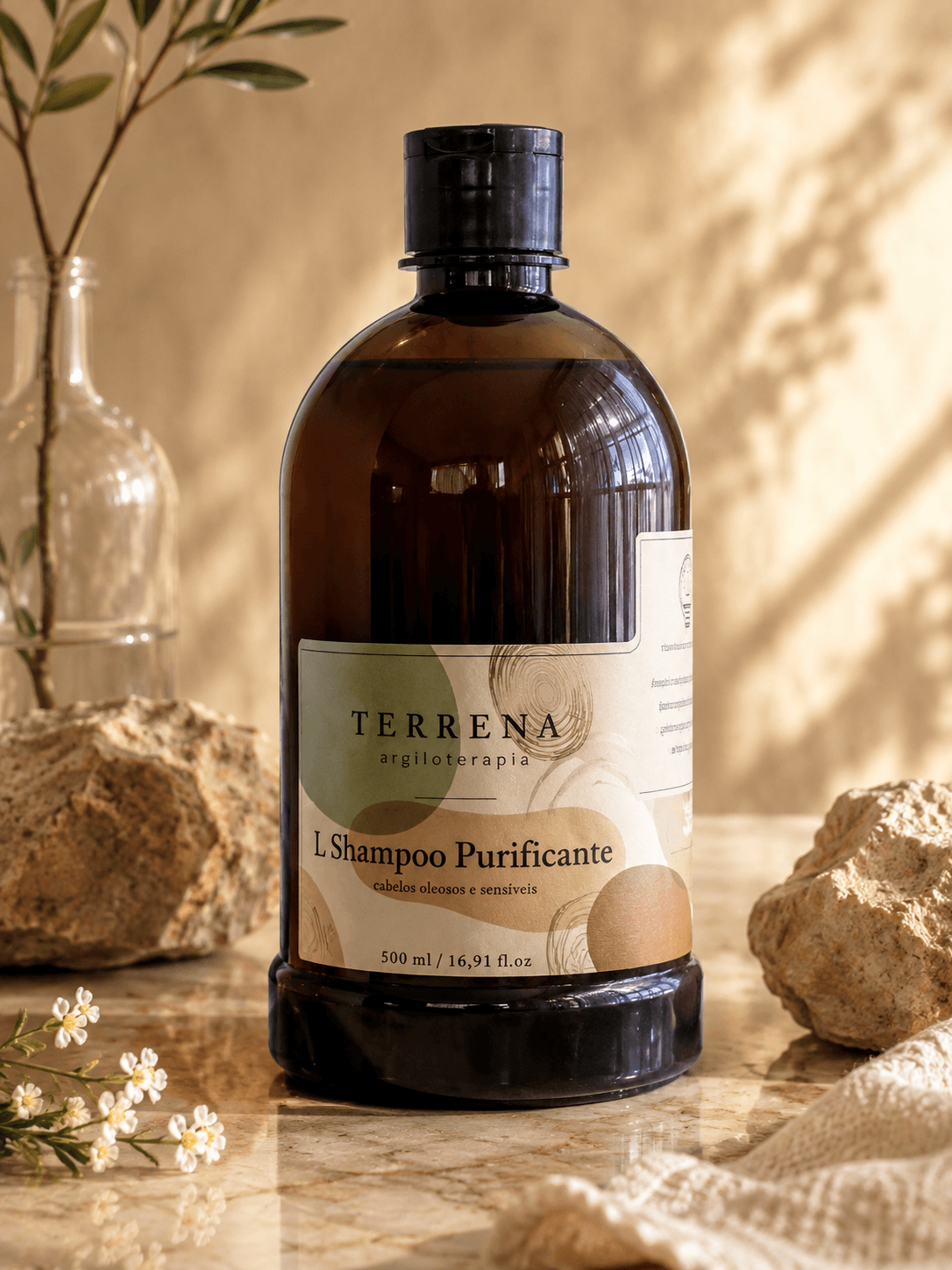 Shampoo Energizante, produto TOCTUS da linha Terrena