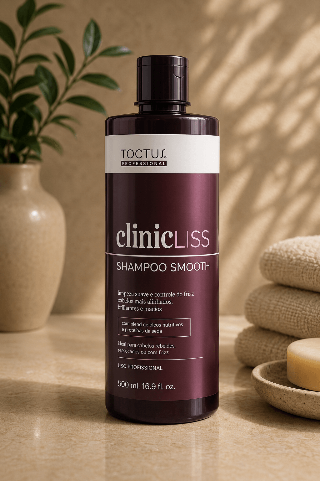Shampoo Clinicliss, produto TOCTUS da linha Clinic