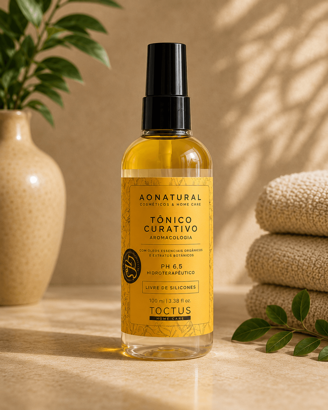 Tônico Curativo Ao Natural, produto TOCTUS da linha Ao Natural