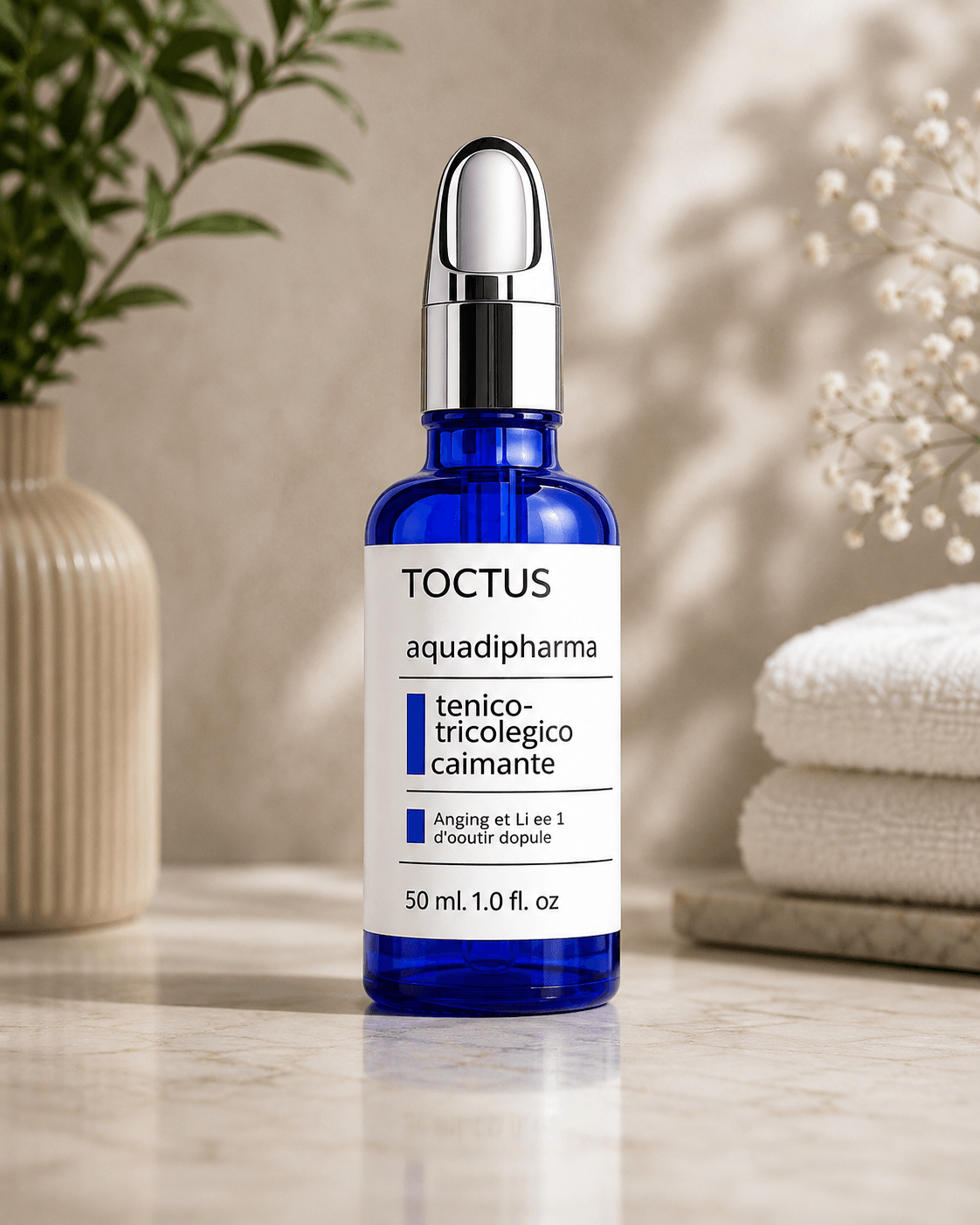 Tônico Tricológico Calmante, produto TOCTUS da linha Aquadipharma