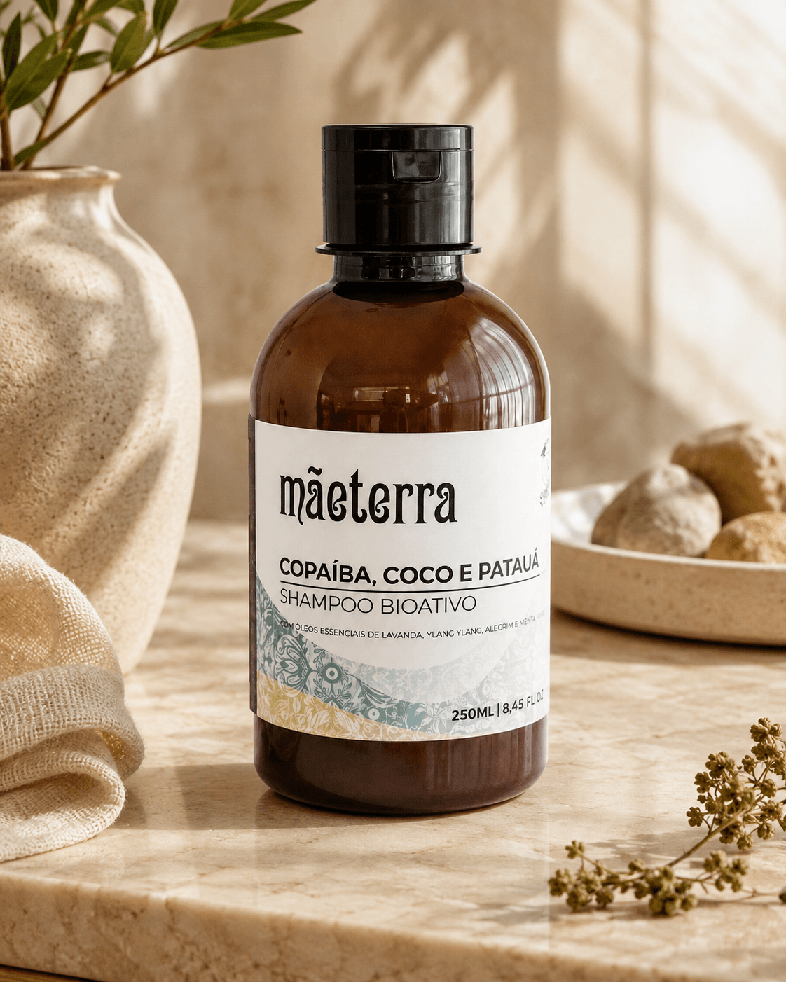 Shampoo Mãe Terra, produto TOCTUS da linha Mãe Terra